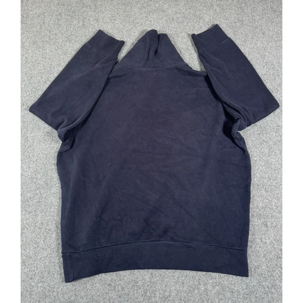 Polo Ralph Lauren Sweatshirt Mens XL‎ Blue Shawl Collar Pullover Suede Elbow